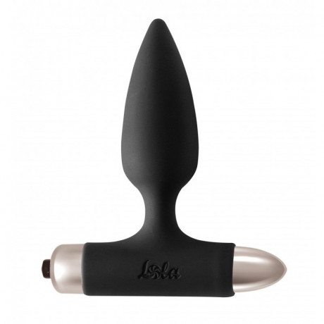 Анальная пробка с бархатистой поверхностью и вибрацией Spice it up Glory Wine