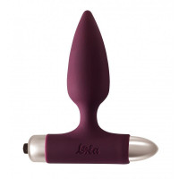 Анальная пробка с бархатистой поверхностью и вибрацией Spice it up Glory Wine