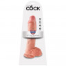 Фаллоимитатор-гигант на присоске King Cock 10 Cock with Balls
