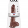Фаллоимитатор-гигант на присоске King Cock 10 Cock with Balls