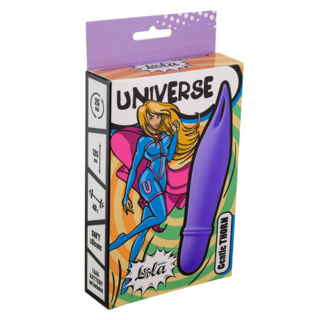 Силиконовый мини вибратор с ушком для стимуляции Universe Gentle Thorn