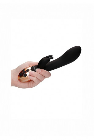 Вибромассажер кролик с вибрацией и функцией нагрева Opulent