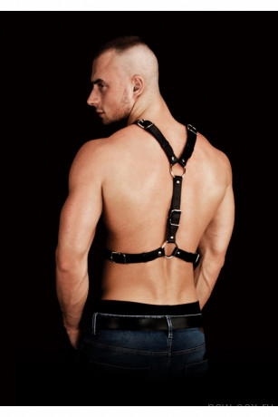 Сбруя портупея для эротических ролевых игр и практик БДСМ Harness Thanos Ouch!