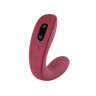 Вибромассажер для пар с пультом ДУ Viotec HERCULES WINE RED