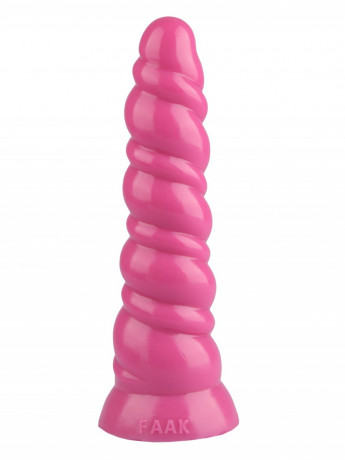 Анальная втулка с витым рельефом из эластомера