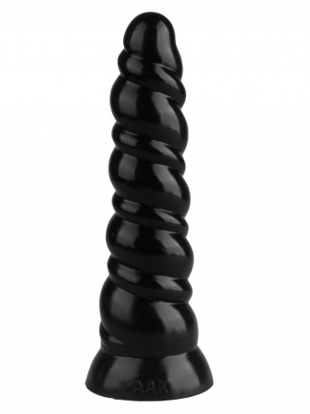 Анальная втулка с витым рельефом из эластомера