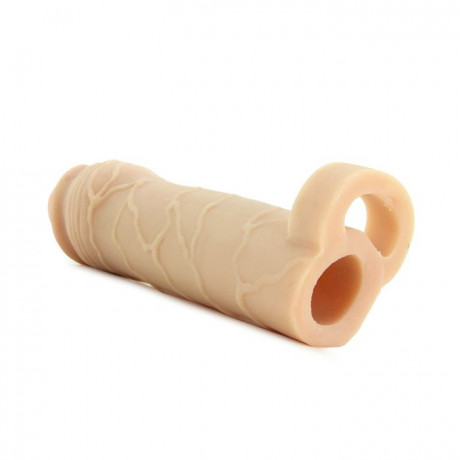 Насадка удлинитель пениса с кольцом на мошонку Perfect 1 Extension with Ball Strap