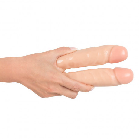 Двусторонний дилдо телесный Double Dong