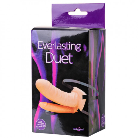 Страпон на креплении Seven Creations с дополнительным анальным стимулятором