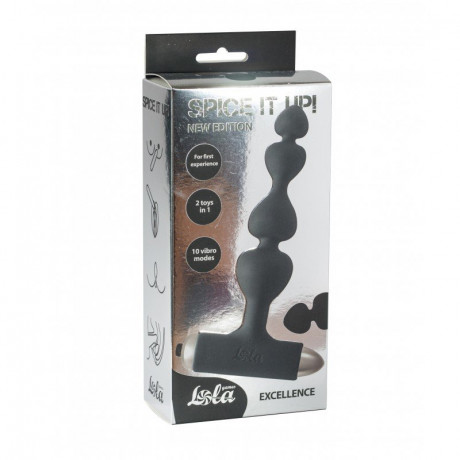 Анальная вибро елочка с бархатистой поверхностью Spice it up Excellence
