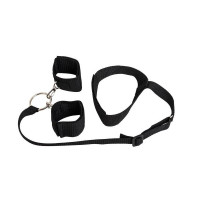 Ошейник с длинной лентой и отстегивающимися наручниками ДД