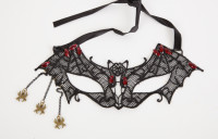 Маска летучая мышь с цепочками