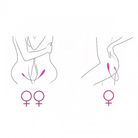 Двусторонний мини вибратор со съемным фаллоимитатором Adrien Lastic