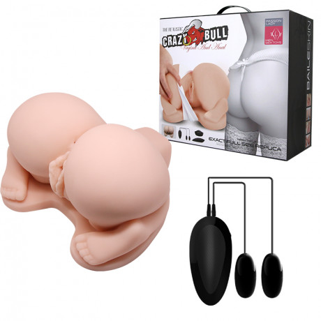 Мастурбатор с двойной вибрацией и двумя входами