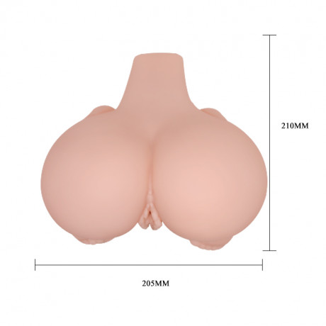 Мастурбатор с двойной вибрацией и двумя входами