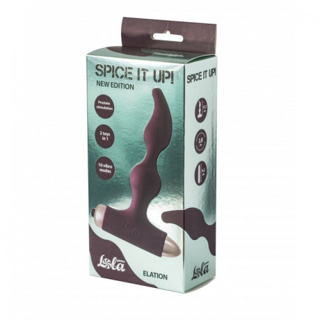 Водонепроницаемый анальный вибростимулятор Spice it up Elation