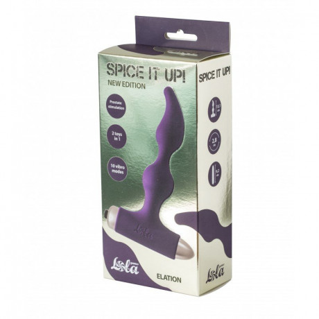 Водонепроницаемый анальный вибростимулятор Spice it up Elation