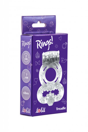 Двойное эрекционное кольцо для мужчин с вибрацией Rings Treadle