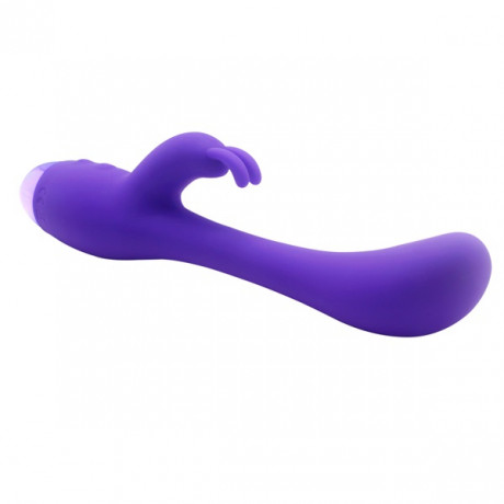 Силиконовый вибратор c клиторальным отростком в виде зайчика Elated Rabbit