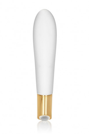 Удивительно нежный и изящный белоснежно-белый вибромассажер CALLIE VIBRATING WAND