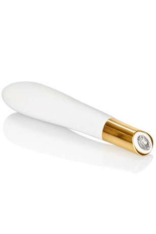 Удивительно нежный и изящный белоснежно-белый вибромассажер CALLIE VIBRATING WAND