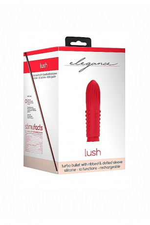 Элегантная перезаряжаемая вибропуля с текстурированной поверхностью Lush
