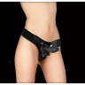 Женский ремневой страпон с кожаными трусиками Realistic 6 Inch Strap On Ouch