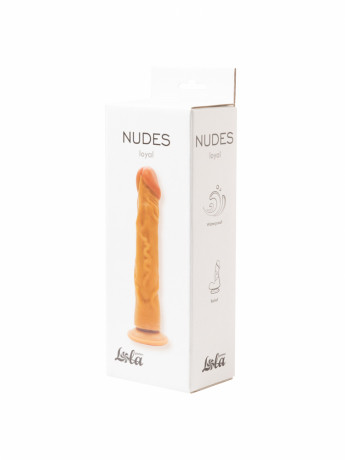 Гибкий реалистичный фаллоимитатор на присоске Nudes Loyal