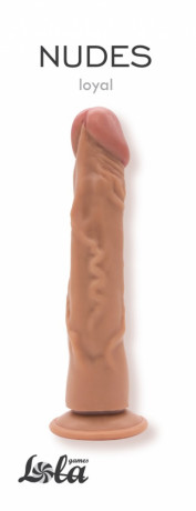 Гибкий реалистичный фаллоимитатор на присоске Nudes Loyal