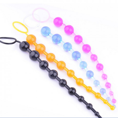 Силиконовая анальная цепочка