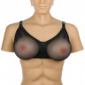 Черный бюстгальтер с накладной грудью