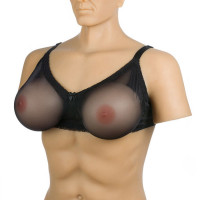 Черный бюстгальтер с накладной грудью