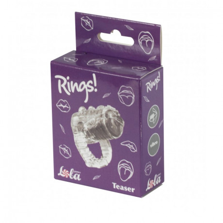 Вибро насадка на язык для оральных ласк Rings Teaser