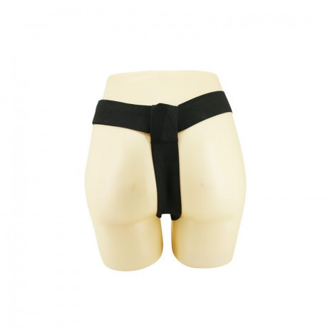 Эргономичный страпон с изогнутой головкой Baile Ultra Harness Curvy Dildo