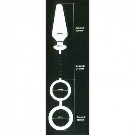 Эрекционное кольцо с анальным плагом Excellent Power