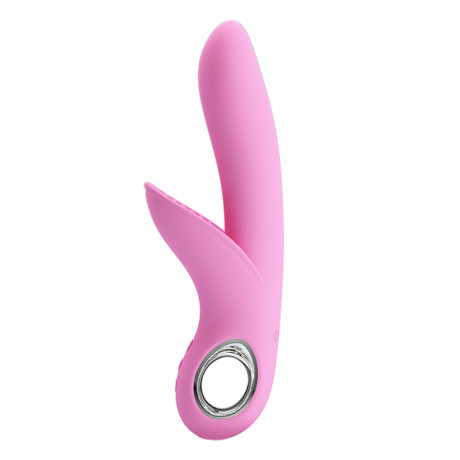 Перезаряжаемый вибратор с клиторальным отростком щеточкой Carol