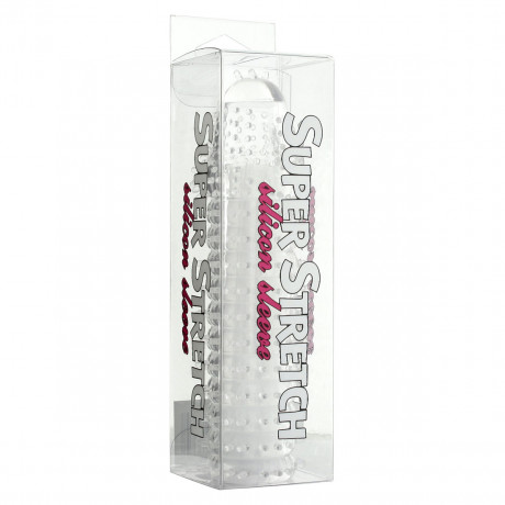 Эластичная силиконовая насадка-удлинитель с чувствительными точками SUPER STRETCH