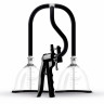 Двойная вакуумная помпа для груди с ручкой насосом Saiz Pump Premium