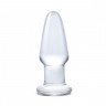 Прозрачный анальный плаг с безопасным ограничительным основанием