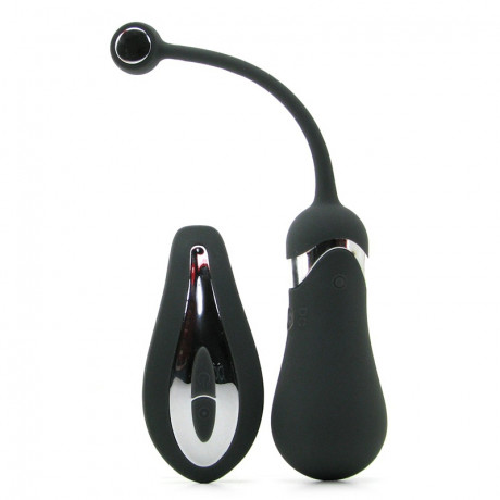 Вибро-яйцо EMBRACE LOVERS REMOTE с дистанционным пультом серое