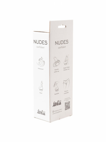 Гибкий реалистичный фаллоимитатор приятный на ощупь Nudes Confident