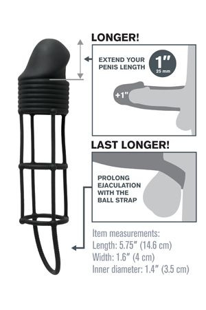 Насадка удлинитель пениса Silicone Performance Extension