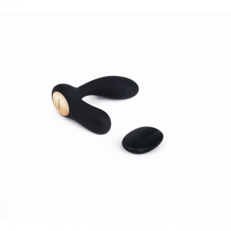 Массажер простаты с вибрацией и пультом ДУ Vick Black