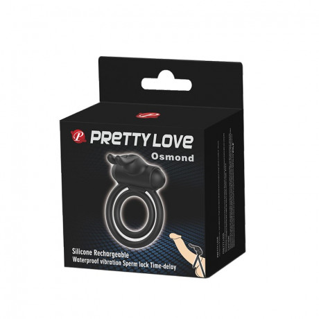 Двойное эрекционное виброкольцо с клиторальным отростком Osmond