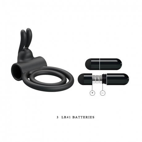 Двойное эрекционное виброкольцо с клиторальным отростком Osmond