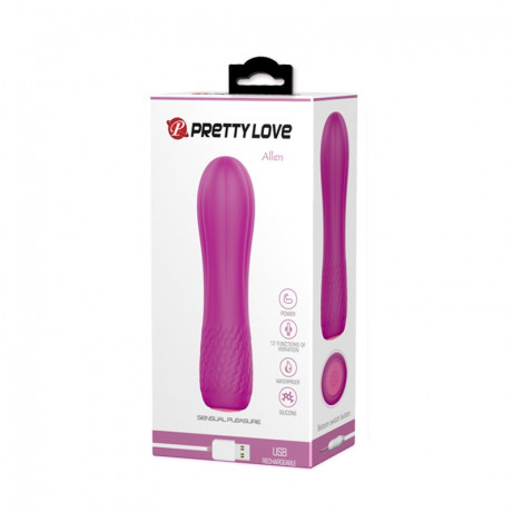 Перезаряжаемый водонепроницаемый мини вибратор Allen
