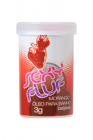 Масло в капсулах для ванны и массажа с ароматом клубники INTT SEXY FLUF