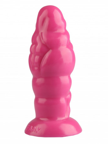 Анальный стимулятор с рельефом из гладкого эластомера