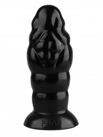 Анальный стимулятор с рельефом из гладкого эластомера