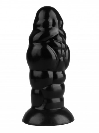 Анальный стимулятор с рельефом из гладкого эластомера